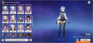 AR 56 Eula, HU TAO  VENTI , CHILDE E ALBEDO - Genshin Impact