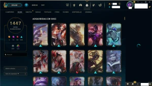 Conta diamante league of legends com 1447 skins (RIOT SINGED LOL