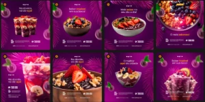 Arte Açaiteria PSD Premium (Design Editável e Profissional) - Outros