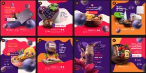 Arte Açaiteria PSD Premium (Design Editável e Profissional) - Outros