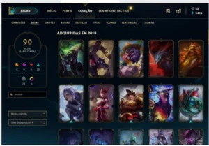 League of Legends lol Platina 3 90 Skins