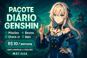 🌸 Pacote Diário Genshin - Genshin Impact