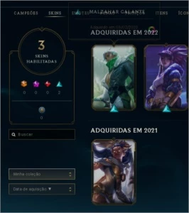 conta plat 4 - League of Legends LOL