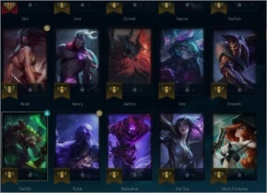conta plat 4 - League of Legends LOL