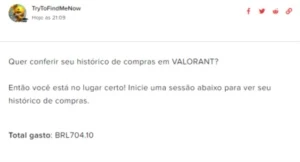 Conta Valorant, 704 reais investidos, Várias Skins