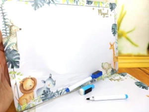 Lousa MDF Safari Personalizada com Caneta