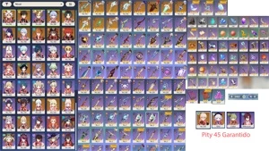 ACC GENSHIN IMPACT AR 59 + 17 CHARS T5 + 11 ARMAS T5