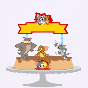 Arquivo de corte topo de bolo Tom e Jerry - Serviços Digitais