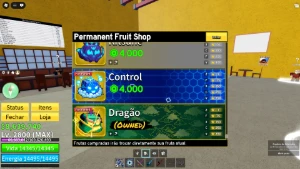 Conta Blox fruits lv max com quase tudo do jogo - Roblox