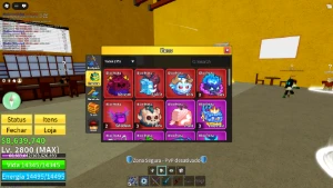 Conta Blox fruits lv max com quase tudo do jogo - Roblox
