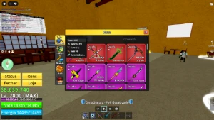 Conta Blox fruits lv max com quase tudo do jogo - Roblox