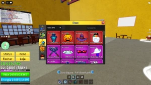 Conta Blox fruits lv max com quase tudo do jogo - Roblox
