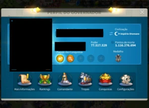 Conta Archer 78M Vip16 full equip lendário Rise of Kingdoms - Outros
