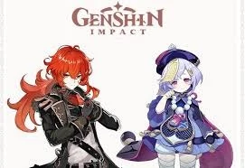 Diluc+qiqi+jean ar 33 - Genshin Impact