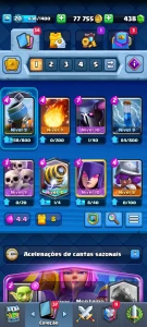 Nv 20 | 4150 trofeus |11 lendarias | +400 gemas | 4k de fich - Clash Royale