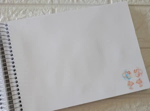 Caderno de Mensagens Personalizado para Chá de Bebê - Artesanato e Personalizados