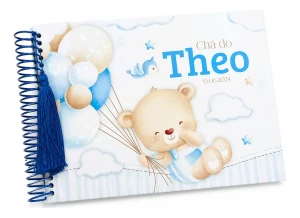 Caderno de Mensagens Personalizado para Chá de Bebê