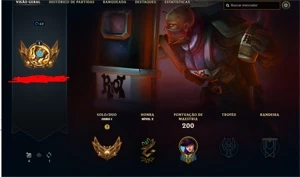 Conta antiga da season 1 com 8 skins vitoriosas 246 skins - League of Legends LOL