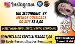 Instagram,Qualidade Superior a Preços que Cabem no Seu Bolso