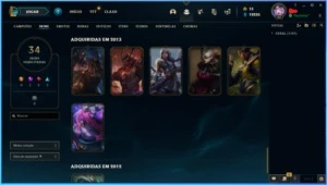 Smurf Gold IV Criada em 2012 (4 Skins Vitoriosas) - League of Legends LOL