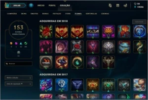 CONTA LOL FULL CHAMP - 171 SKINS - League of Legends