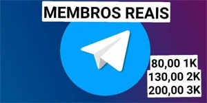 MEMBROS REAIS PARA TELEGRAM - Redes Sociais