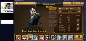 Conta Light beast rider (narsha) + fire valkyrja (vanessa) - Summoners War