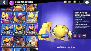 Conta Brawl Stars Boa e Barata (pacote de colecionador 8bit