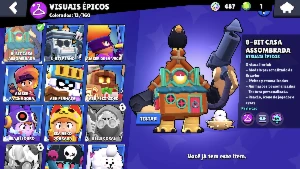 Conta Brawl Stars Boa e Barata (pacote de colecionador 8bit