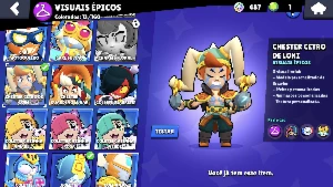 Conta Brawl Stars Boa e Barata (pacote de colecionador 8bit