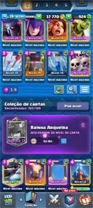 Conta de 2016, todas as cartas, exceto os campeões - Clash Royale