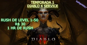 Diablo 4 - Rush de level - Temporada dos malignos - Blizzard