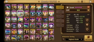 Summoners War Global C1 2 LDs Zerath Dorothy Seara Rica Lia