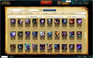 Conta ouro 5 (88pdl) 90 campeões, 60 skins - League of Legends LOL