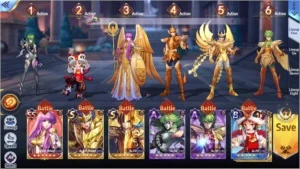 Saint Seiya Awakening servidor A1 TOP 50 SSA