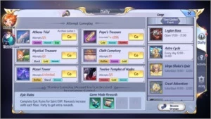 Saint Seiya Awakening servidor A1 TOP 50 SSA