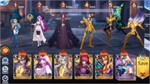 Saint Seiya Awakening servidor A1 TOP 50 SSA