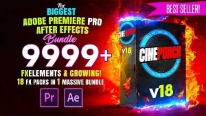 CINEPUNCH v18 9.999 elementos de efeitos visuais FX AE AP - Outros