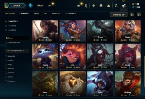 Prata 3 com 140 Champs e 96 Skins ( MAIN TOP ) - League of Legends LOL