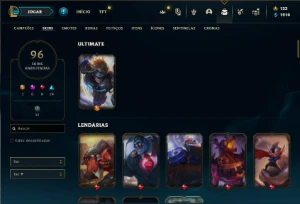 Prata 3 com 140 Champs e 96 Skins ( MAIN TOP ) - League of Legends LOL