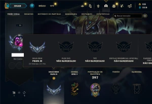 Prata 3 com 140 Champs e 96 Skins ( MAIN TOP ) - League of Legends LOL