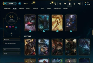 Prata 3 com 140 Champs e 96 Skins ( MAIN TOP ) - League of Legends LOL