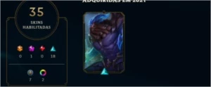 CONTA LEAGUE OF LEGENDS PRATA (EMAIL) & VARIAS SKINS LOL