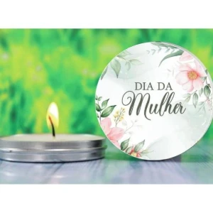 Vela na Lata Personalizada Dia da Mulher