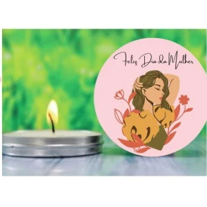 Vela na Lata Personalizada Dia da Mulher - Artesanato e Personalizados