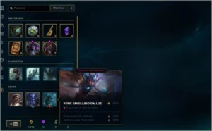 Conta lv44 platina 4 na soloq/flex smurf com nick raro - League of Legends LOL