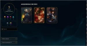 Conta lv44 platina 4 na soloq/flex smurf com nick raro - League of Legends LOL