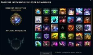 Conta lv44 platina 4 na soloq/flex smurf com nick raro - League of Legends LOL
