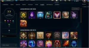 CONTA LVL 83 OURO IV 15 SKINS - League of Legends LOL