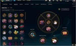 CONTA LVL 83 OURO IV 15 SKINS - League of Legends LOL
